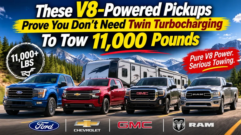 V8 Pickups Conquer Mountain Towing