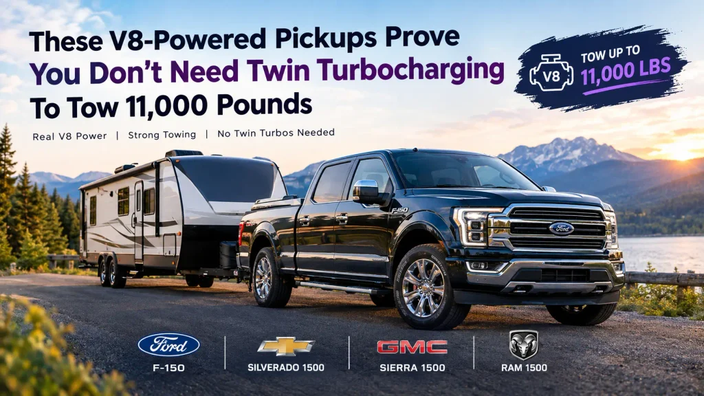 V8 Pickups Towing 11,000 Pounds