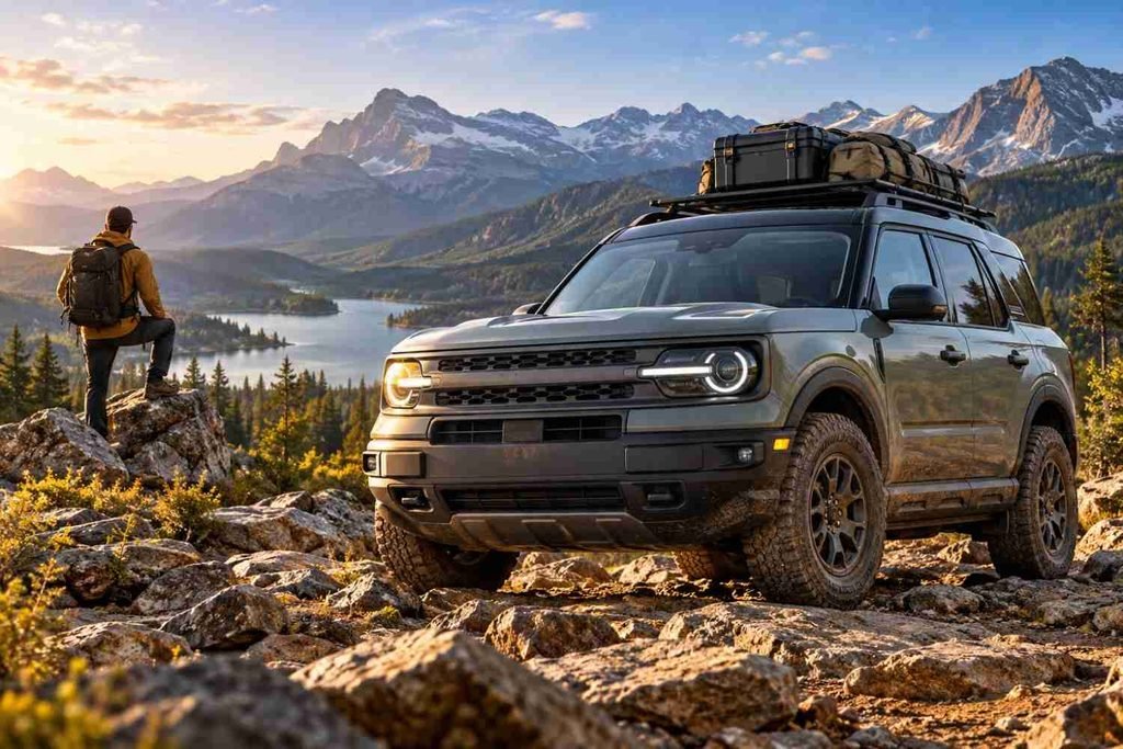 2026 Ford Bronco Sport on rocky mountain terrain during an outdoor adventure